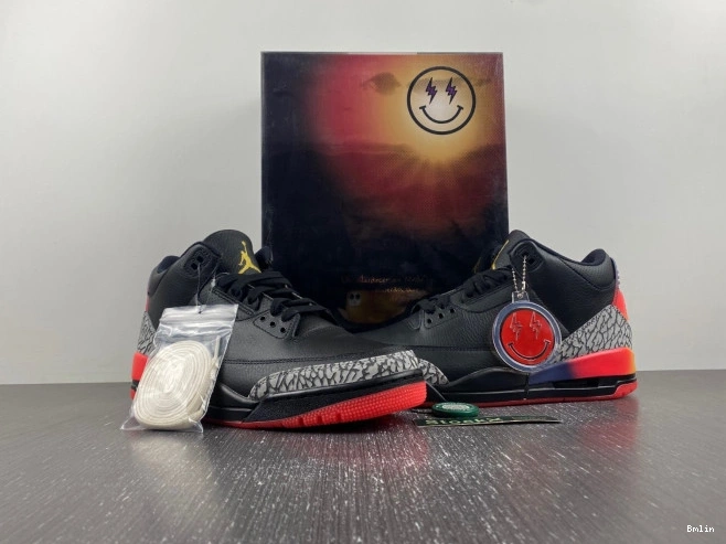 Bmlin Balvin x FN0344-001 J Rio Jordan 3 Air 0701